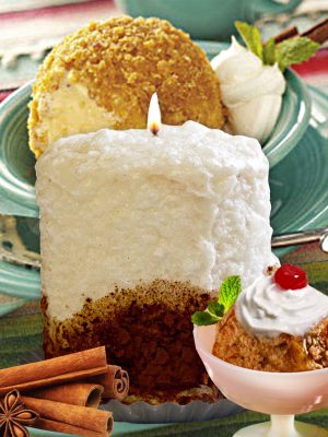 Cinnamon Fried Ice Cream Hearth Candle