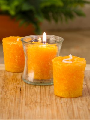 Orange Cranberry 3 Pack Votive Candles