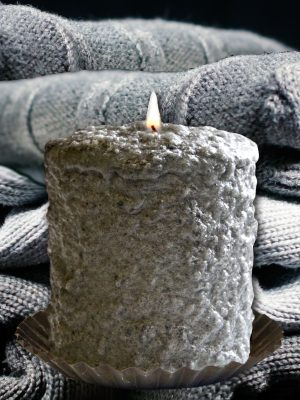 Grey Cashmere Hearth Candle