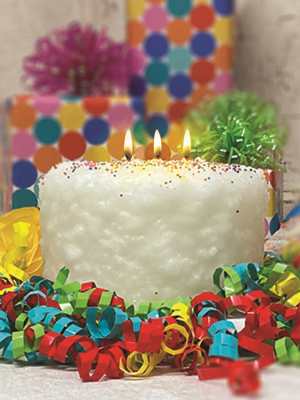 Birthday Cake Mini 3 Wick Candle