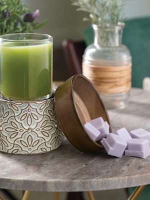 2-in-1 Fragrance Warmer - Bronze Floral