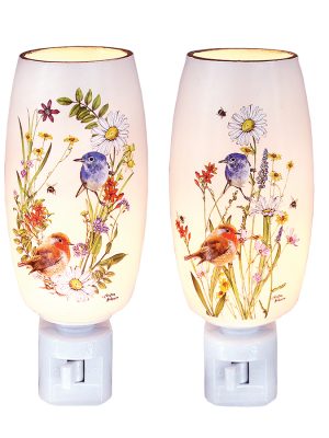 Wildflowers and Birds Nightlight Assorted